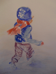 Kind im Schnee